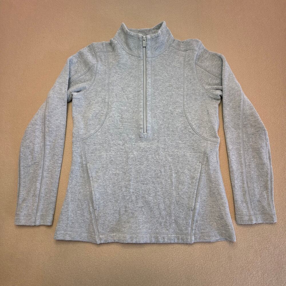 Tommy Bahama Aruba Angle Pocket Half-Zip Pullover Sweatshirt Gray Sz Small